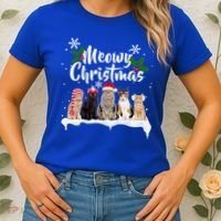 Meowy Christmas Winter Cats Women's T-Shirt thumb 2
