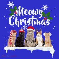 Meowy Christmas Winter Cats Kids T-Shirt thumb 4