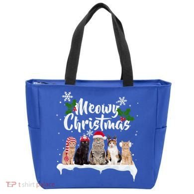Meowy Christmas Winter Cats Tote Bag