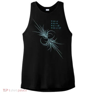 Maxwell Equation Physics Study Science Lover Physicist Ladies PosiCharge Tri-Blend Wicking Tank
