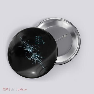 Maxwell Equation Physics Study Science Lover Physicist Button