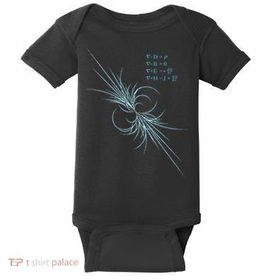 Maxwell Equation Physics Study Science Lover Physicist Baby Bodysuit