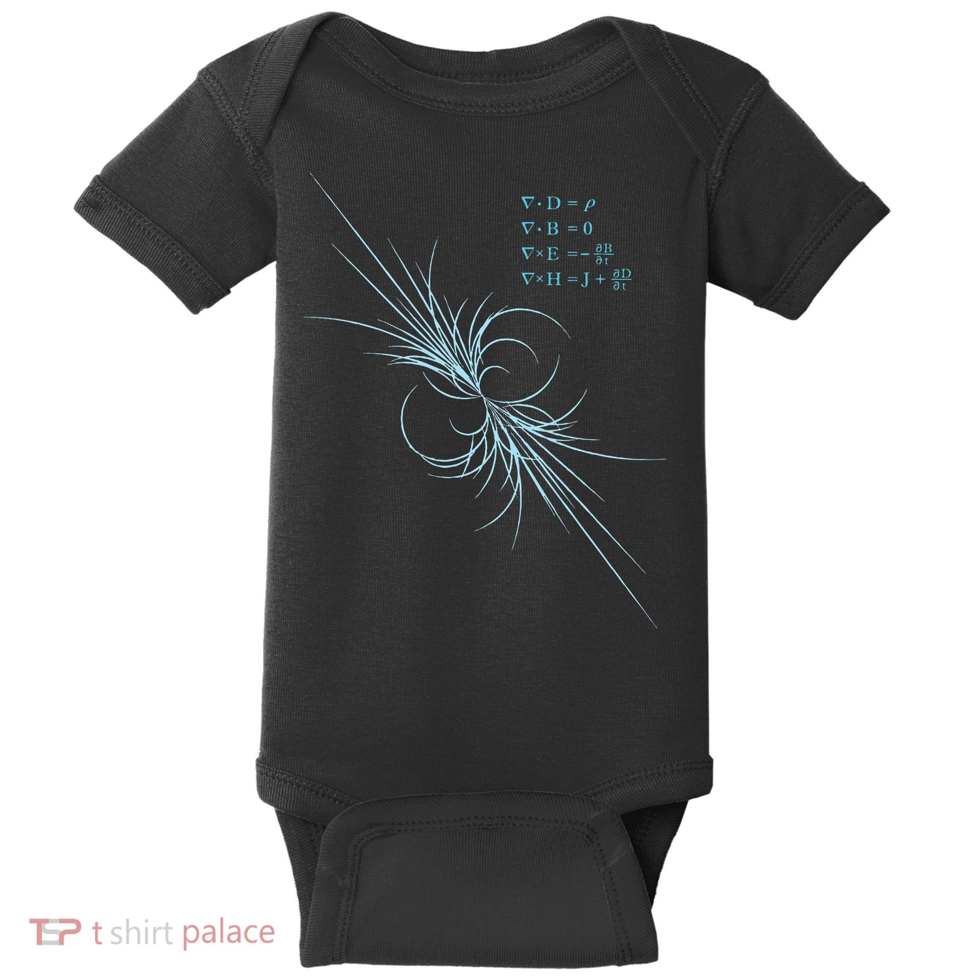 Maxwell Equation Physics Study Science Lover Physicist Baby Bodysuit