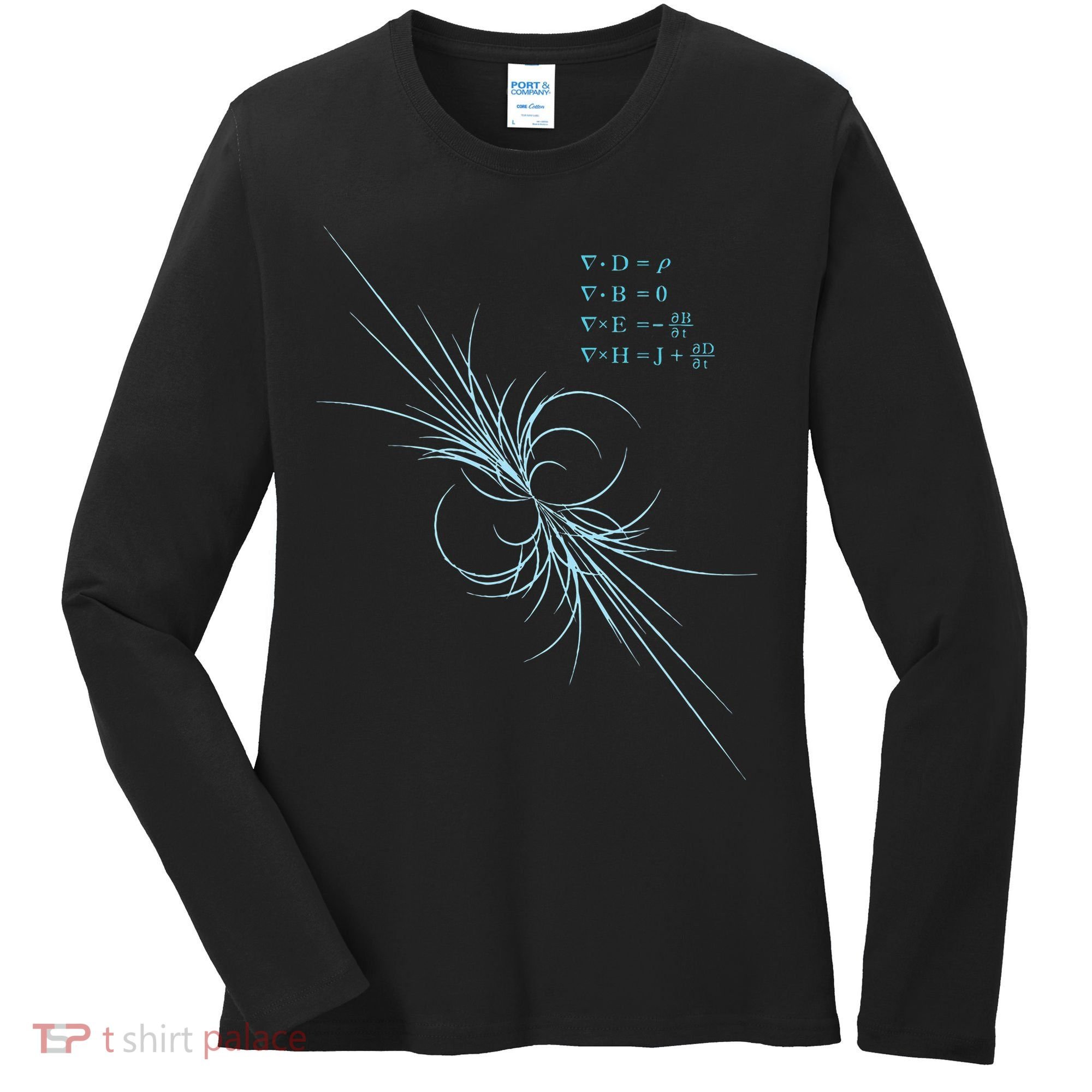 Maxwell Equation Physics Study Science Lover Physicist Women's Long Sleeve Shirt
