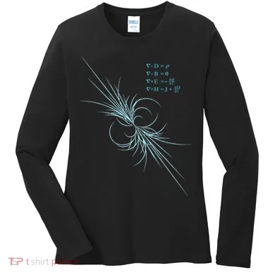 Maxwell Equation Physics Study Science Lover Physicist Women's Long Sleeve Shirt