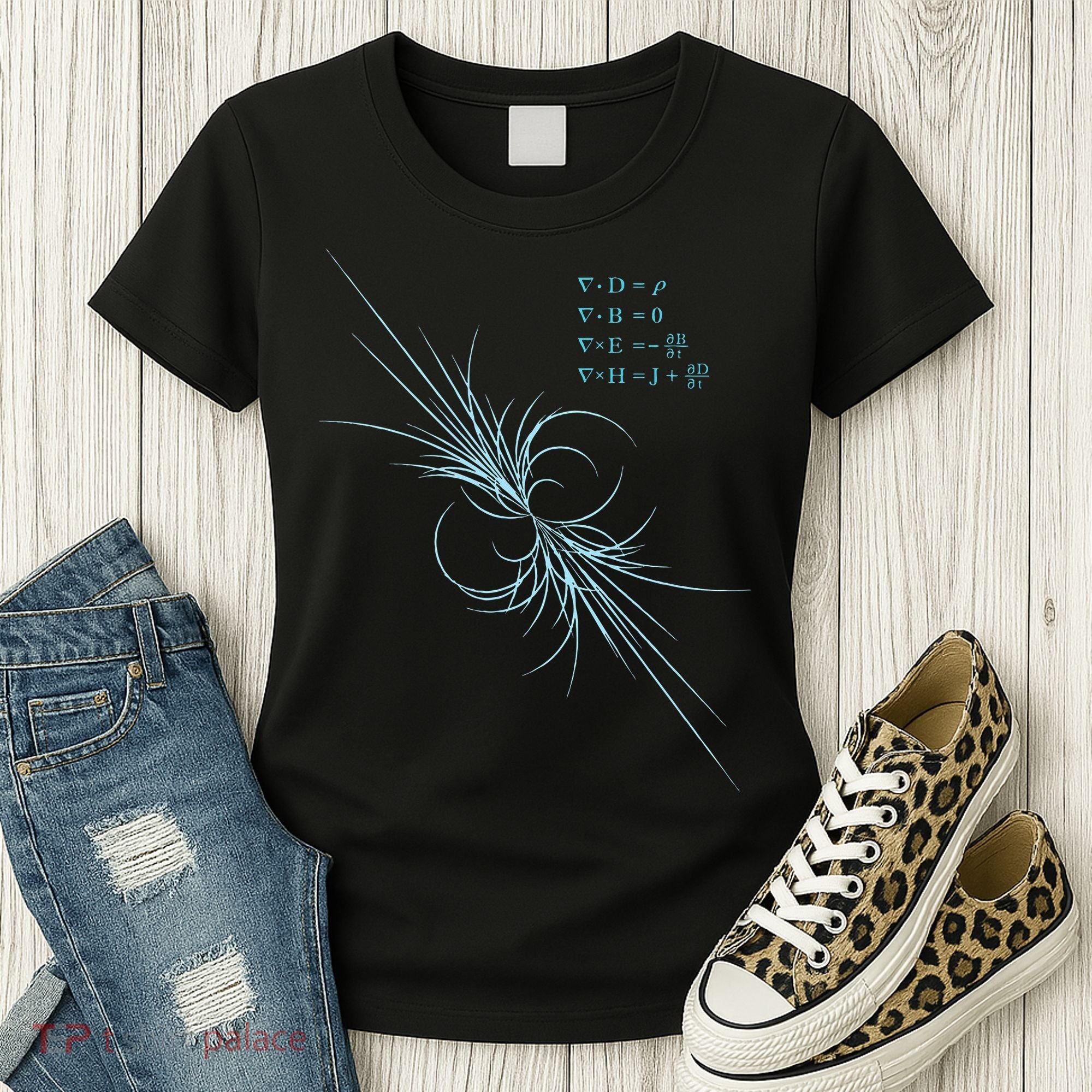Maxwell Equation Physics Study Science Lover Physicist Women's T-Shirt