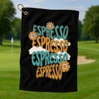Me Espresso Retro Carpenter Golf Towel thumb 1