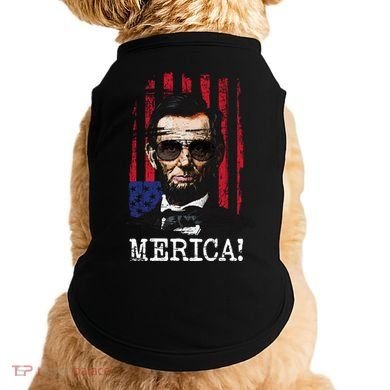 Merica Abe Lincoln Doggie Tank