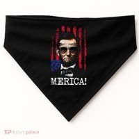 Merica Abe Lincoln USA-Made Doggie Bandana thumb 0