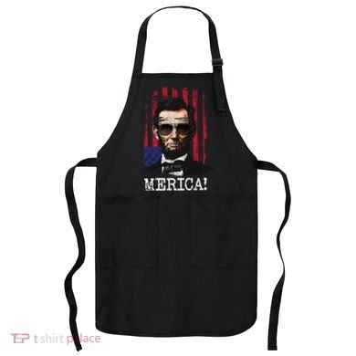 Merica Abe Lincoln Apron
