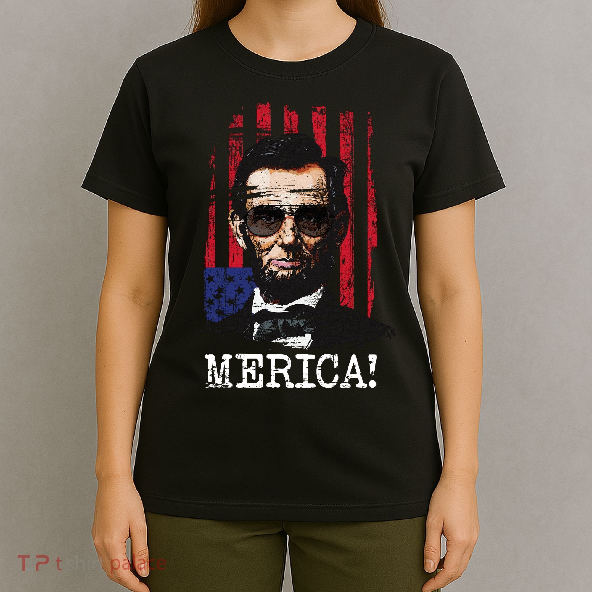 Merica Abe Lincoln T-Shirt