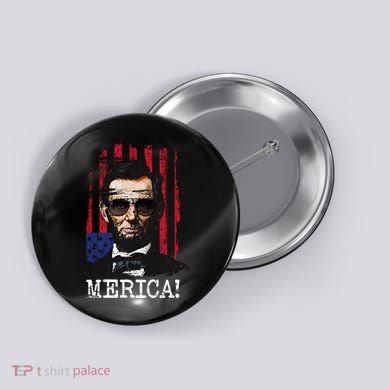 Merica Abe Lincoln Button