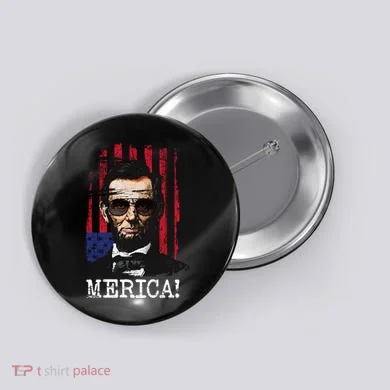 Merica Abe Lincoln Button