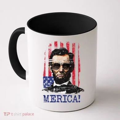 Merica Abe Lincoln Coffee Mug