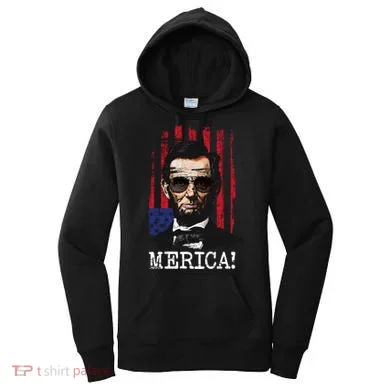 Merica Abe Lincoln Women's Hoodie