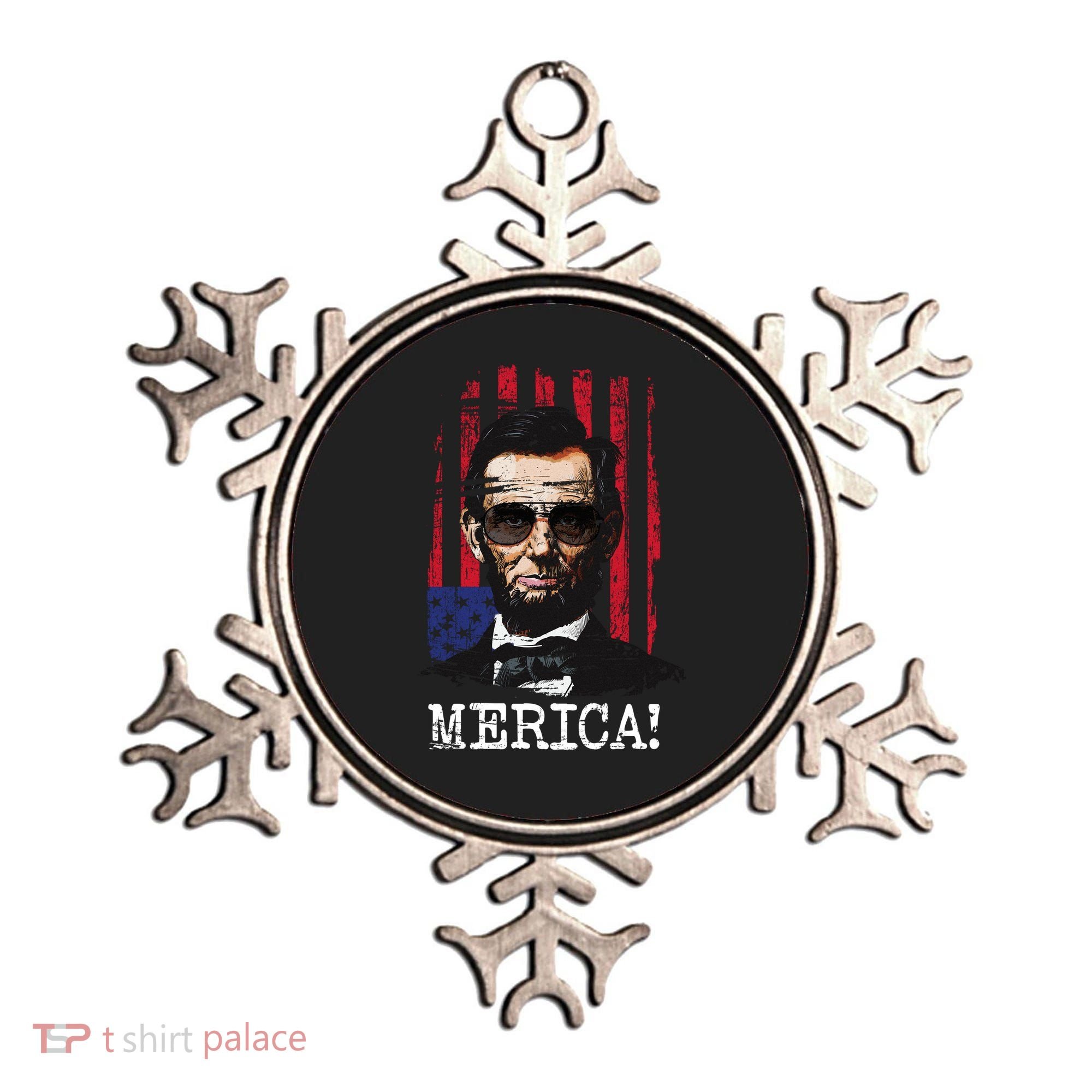 Merica Abe Lincoln Ornament