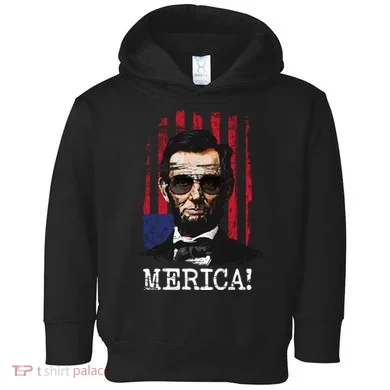 Merica Abe Lincoln Toddler Hoodie