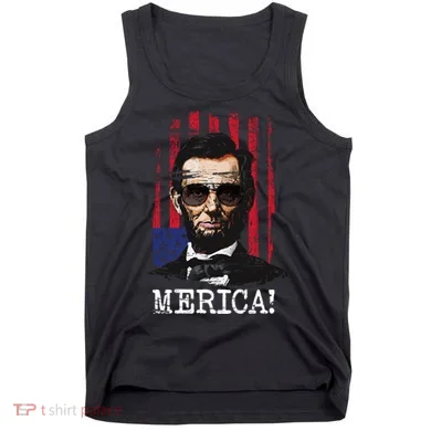 Merica Abe Lincoln Tank Top