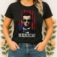 Merica Abe Lincoln Women's T-Shirt thumb 2
