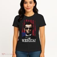 Merica Abe Lincoln Women's T-Shirt thumb 4