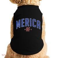Merica AF Distressed USA Logo Doggie Tank thumb 0