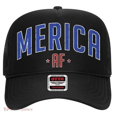 Merica AF Distressed USA Logo Hat