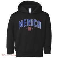 Merica AF Distressed USA Logo Toddler Hoodie thumb 0