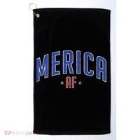 Merica AF Distressed USA Logo Golf Towel thumb 0