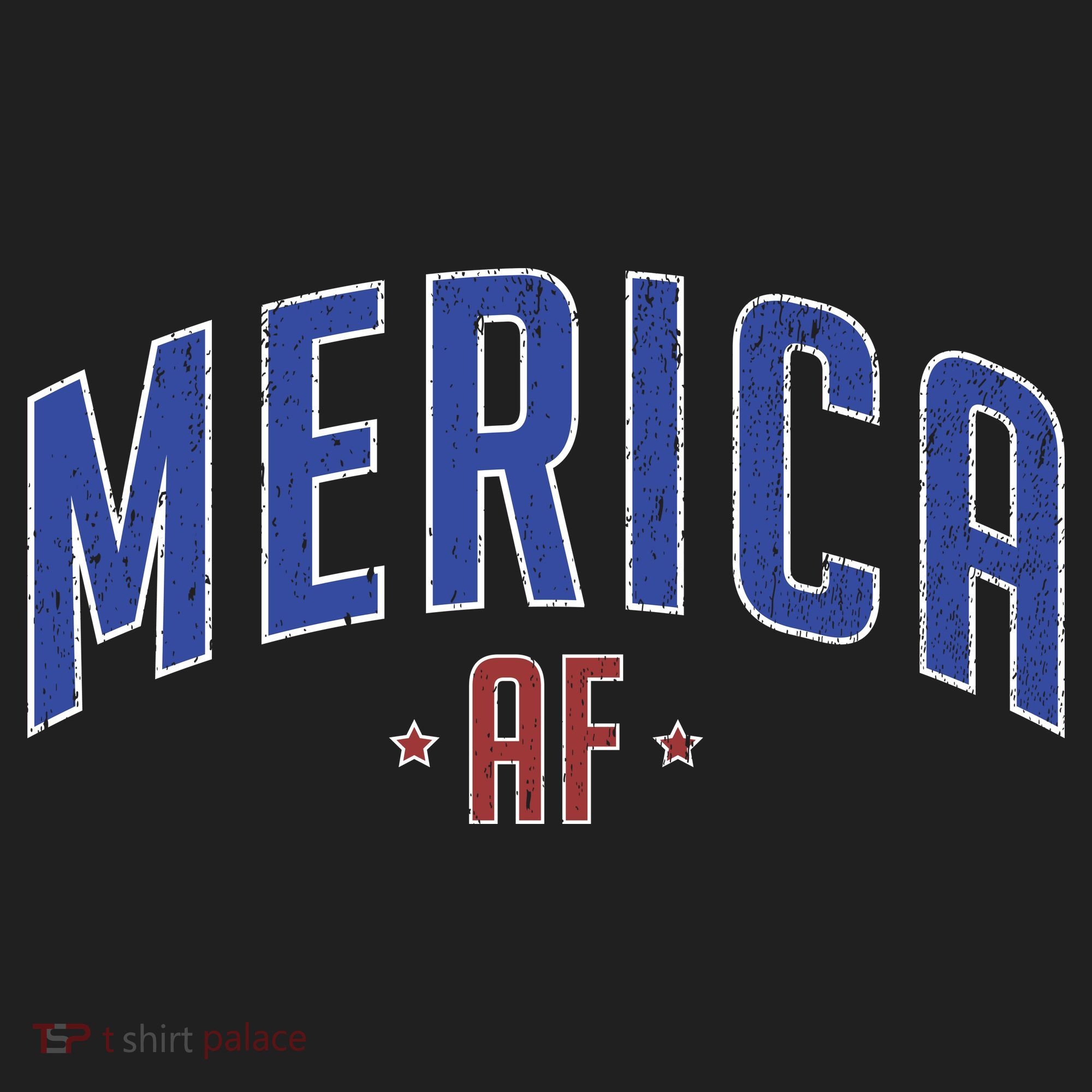 Merica AF Distressed USA Logo Golf Towel