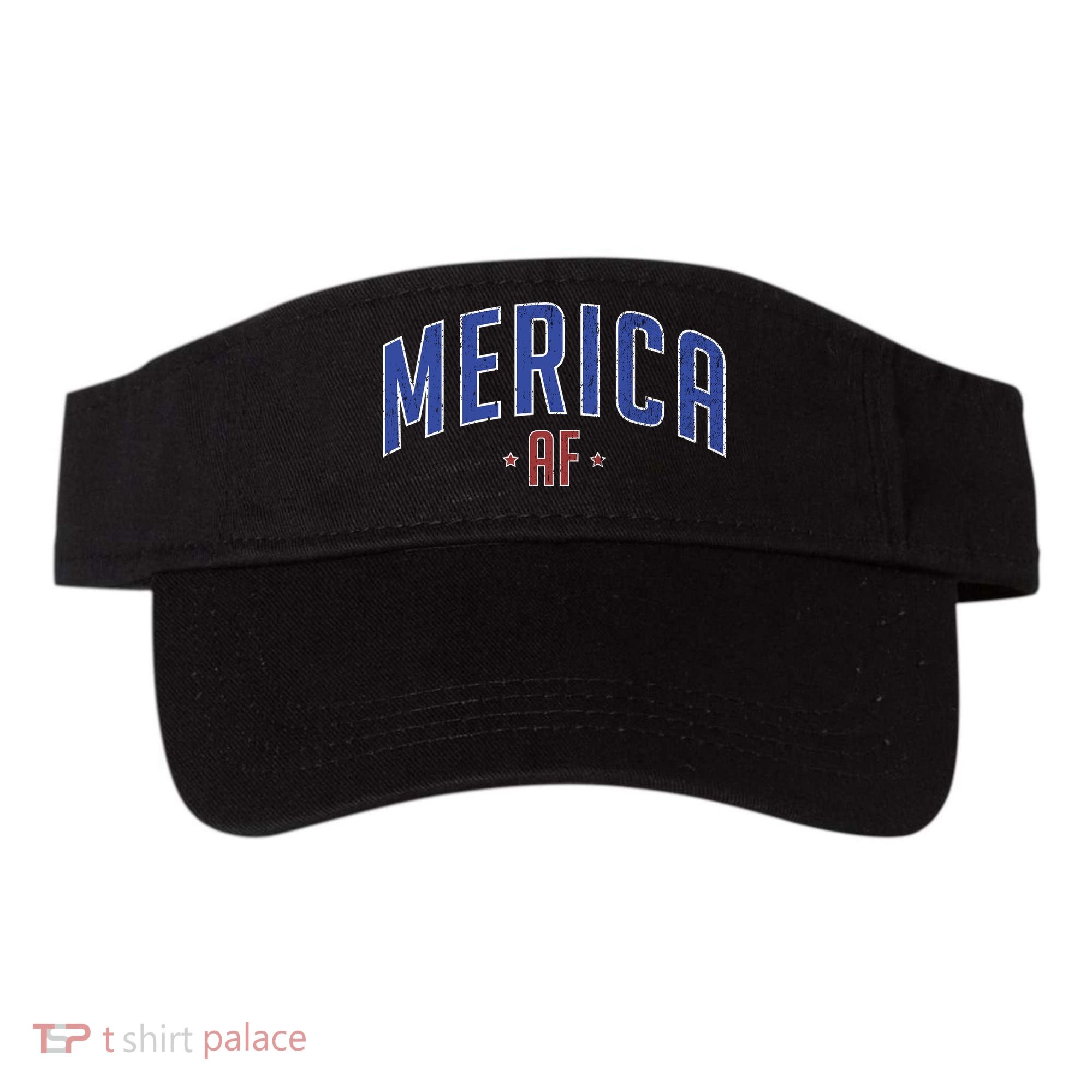 Merica AF Distressed USA Logo Visor