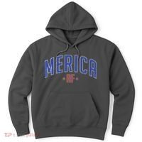 Merica AF Distressed USA Logo Hoodie thumb 0