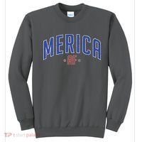 Merica AF Distressed USA Logo Sweatshirt thumb 0