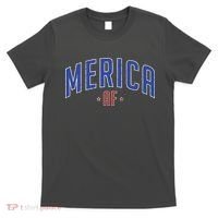 Merica AF Distressed USA Logo T-Shirt thumb 0