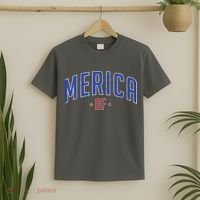Merica AF Distressed USA Logo T-Shirt thumb 2