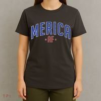 Merica AF Distressed USA Logo T-Shirt thumb 4