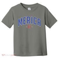 Merica AF Distressed USA Logo Toddler T-Shirt thumb 0