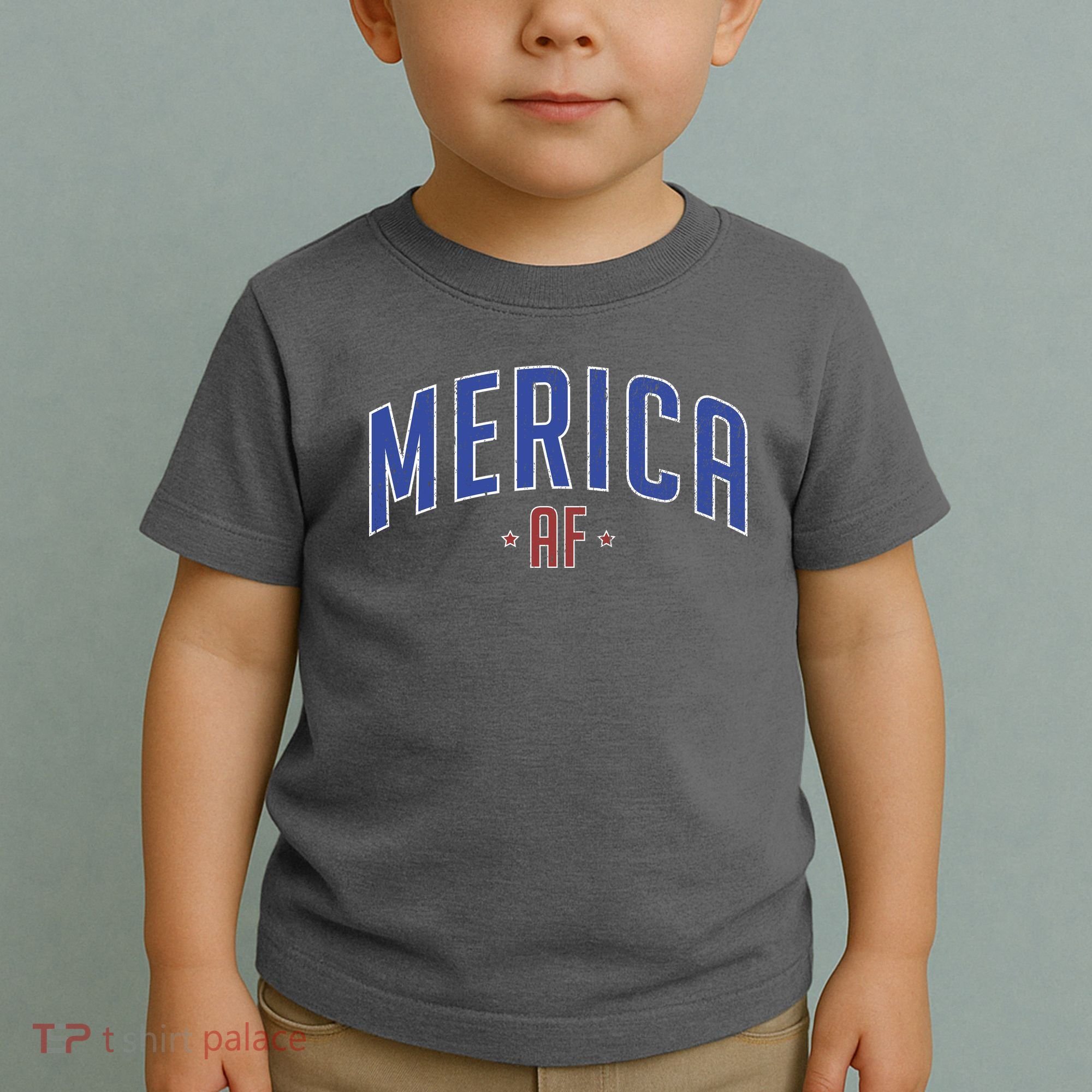 Merica AF Distressed USA Logo Toddler T-Shirt