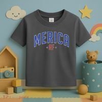 Merica AF Distressed USA Logo Toddler T-Shirt thumb 3