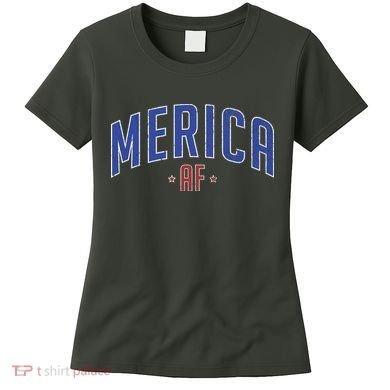 Merica AF Distressed USA Logo Women's T-Shirt