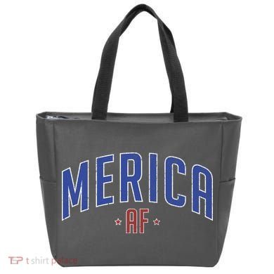 Merica AF Distressed USA Logo Tote Bag