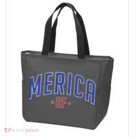 Merica AF Distressed USA Logo Tote Bag thumb 3