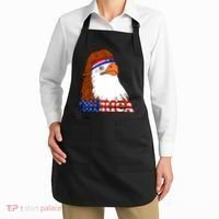 Merica Bald Eagle Retro USA Flag Apron thumb 2