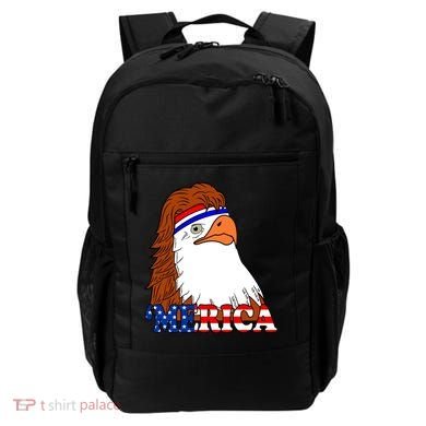 Merica Bald Eagle Retro USA Flag Backpack