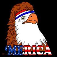 Merica Bald Eagle Retro USA Flag Bucket Hat thumb 4