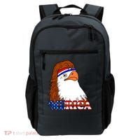 Merica Bald Eagle Retro USA Flag Backpack thumb 0