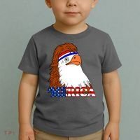 Merica Bald Eagle Retro USA Flag Toddler T-Shirt thumb 2