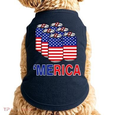 Merica Beer Pack Doggie Tank