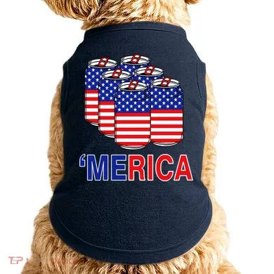 Merica Beer Pack Doggie Tank