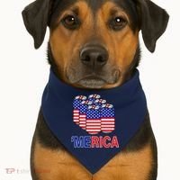 Merica Beer Pack USA-Made Doggie Bandana thumb 1