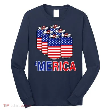 Merica Beer Pack Long Sleeve Shirt